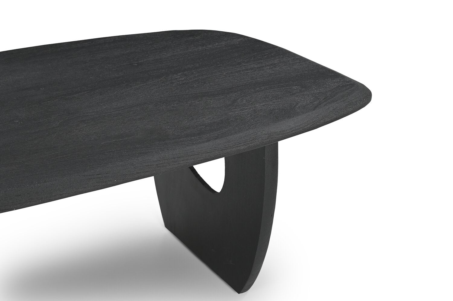Abbot 48” Modern Solid Wood Coffee Table - Black | Table à café moderne Abbot de 48 po en bois massif - noire