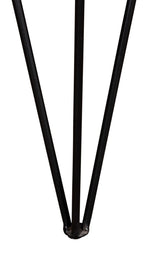 Kaleb 45" Rustic Coffee Table - Brown and Black with Metal Legs|Table à café rustique Kaleb de 45 po - brune et noire avec pattes en métal