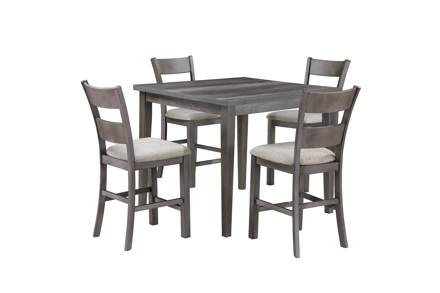 Krew Counter-Height Dining Table, Melamine, 42"W - Grey | Table de salle à manger Krew de 42 po (L) de hauteur comptoir en mélamine - grise