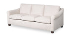 Mallie 84" Chenille Fabric Sofa with Rolled Arms and Wood Legs - Shell White | Sofa Mallie de 84 po en tissu de chenille avec accoudoirs enroulés et pattes en bois - blanc coquillage