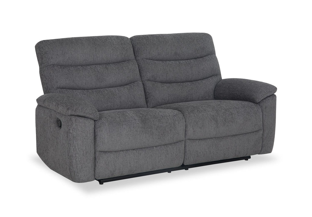 Brody 73.62" Chenille Fabric Reclining Sofa - Dark Grey | Sofa inclinable Brody de 73,62 po en tissu de chenille - gris foncé
