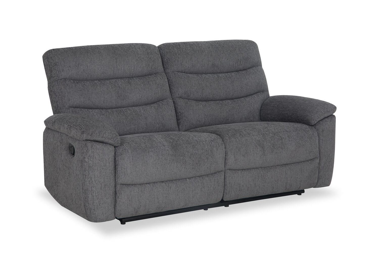 Brody 73.62" Chenille Fabric Reclining Sofa - Dark Grey | Sofa inclinable Brody de 73,62 po en tissu de chenille - gris foncé