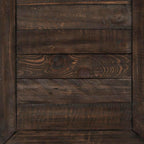 Morgan 48" Rustic Coffee Table With Storage, Shelf and Casters - Dark Brown with Reclaimed Wood|Table à café rustique Morgan de 48 po avec rangement, tablette et roulettes - brun foncé avec bois recyclé