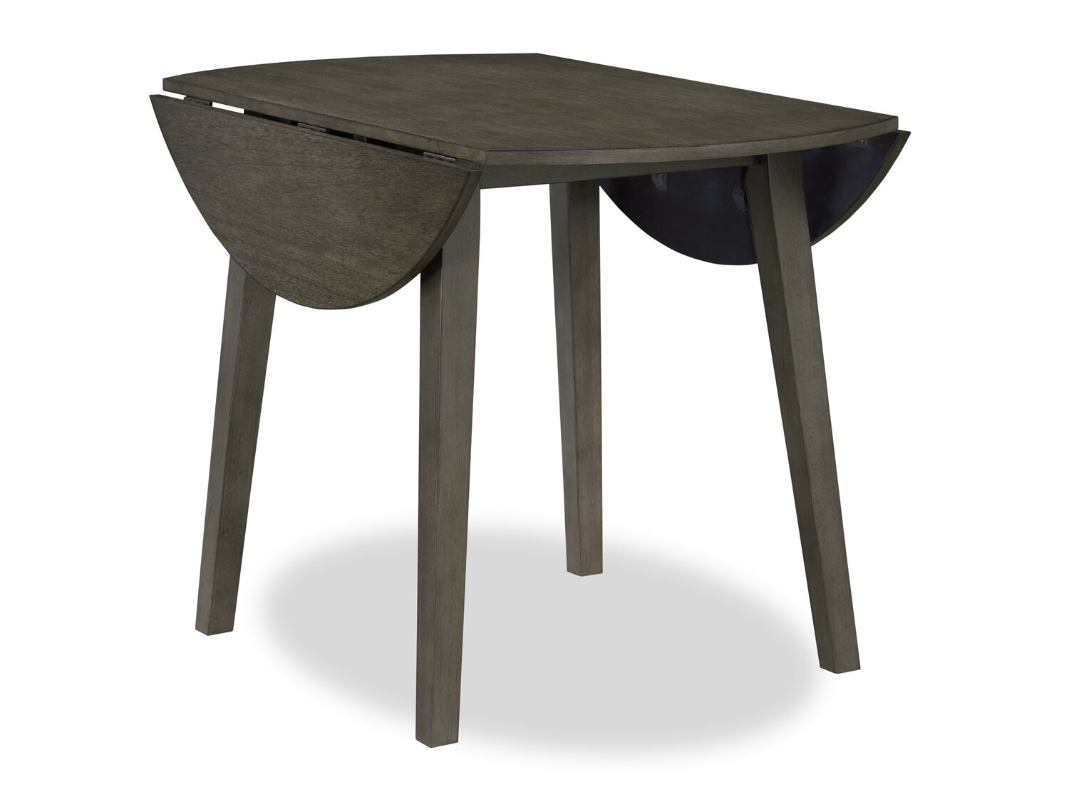 Bryn Drop-Leaf Dining Table, 42" Round - Dark Grey | Table de salle à manger ronde Bryn de 42 po avec abattant - gris foncé