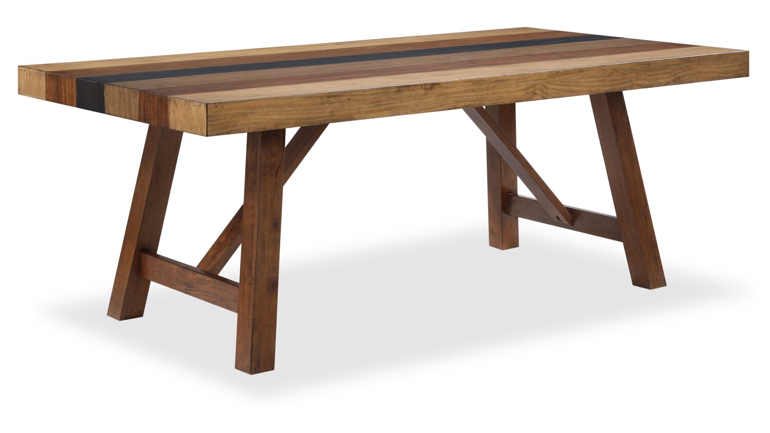 Boden Dining Table, 78"W, Trestle Base - Brown | Table de salle à manger Boden de 78 po (L) avec base à tréteaux - brune