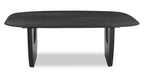 Abbot 48” Modern Solid Wood Coffee Table - Black | Table à café moderne Abbot de 48 po en bois massif - noire