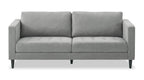 Metro 78" Fabric Sofa with Tufted Seat Cushions and Reversible Back Cushions - Grey | Sofa Metro de 78 po en tissu avec coussins de siège capitonnés et coussins de dossier réversibles - gris
