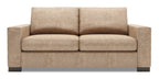 Made in Canada Customizable Sofa Lab Track 75" Chenille Fabric Condo Size Sofa with Track Arms - Luxury Taupe | Sofa Track de Sofa Lab de 75 po de format condo fabriqué au Canada en tissu de chenille - taupe Luxury Taupe | TR092893