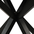 Verona Dining Table with Culture Marbled Top, Metal, Geometric Base, 42"W Round - White | Table de salle à manger ronde Verona de 42 po (L) en métal avec dessus en marbre synthétique et base géométrique - blanche