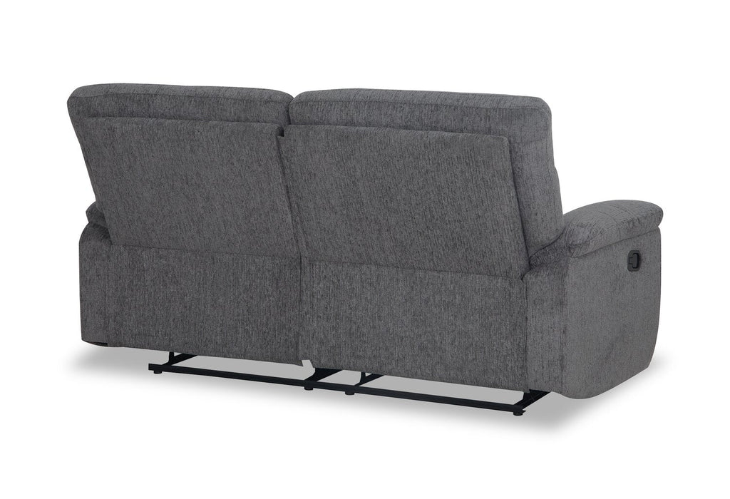 Brody 73.62" Chenille Fabric Reclining Sofa - Dark Grey | Sofa inclinable Brody de 73,62 po en tissu de chenille - gris foncé