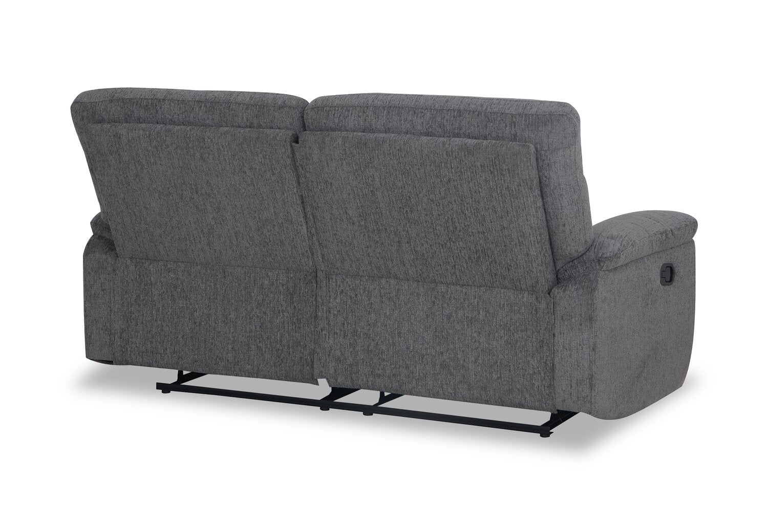 Brody 73.62" Chenille Fabric Reclining Sofa - Dark Grey | Sofa inclinable Brody de 73,62 po en tissu de chenille - gris foncé