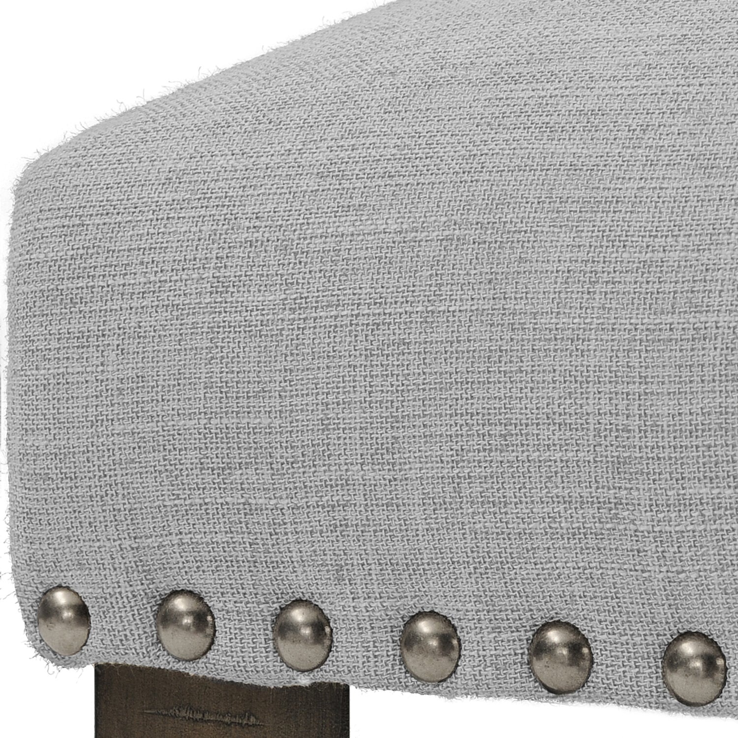 Alto Dining Chair with Linen-Look Fabric, Slat-Back - Grey | Chaise de salle à manger Alto en tissu d’apparence lin avec dossier à lattes - gris