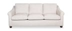 Mallie 84" Chenille Fabric Sofa with Rolled Arms and Wood Legs - Shell White | Sofa Mallie de 84 po en tissu de chenille avec accoudoirs enroulés et pattes en bois - blanc coquillage