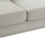 Cosmo 80" Fabric Sofa with Tufted Back Cushions - Grey | Sofa Cosmo de 80 po en tissu avec coussins de dossier capitonnés - gris