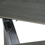 Alto Dining Table with 65-83"W Extension, Trestle Base - Grey | Table de salle à manger Alto de 65 po à 83 po (L) avec rallonge et base à tréteaux - grise