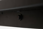 Apex 48" Modern Coffee Table with Shelf - Grey with Black Metal Legs|Table à café moderne Apex 48 po avec tablette - grise avec pattes en métal noir