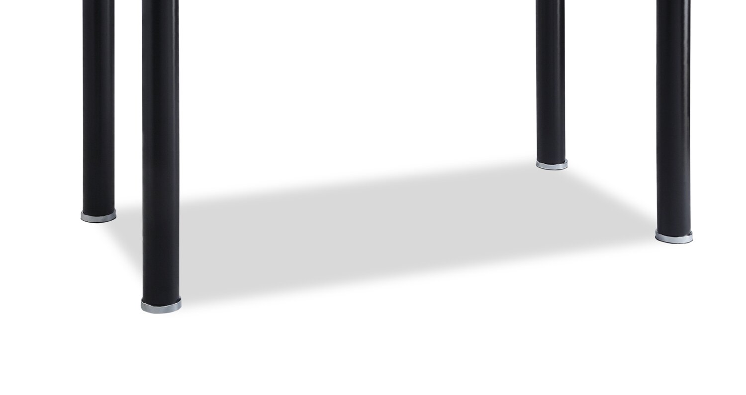 Onyx Dining Table with Glass Top, 55"W - Black | Table de salle à manger Onyx de 55 po (L) avec dessus en verre - noire