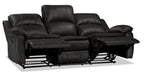 Chandler 82" Leather-Look Fabric Reclining Sofa - Grey | Sofa inclinable Chandler de 82 po en tissu d’apparence cuir - gris