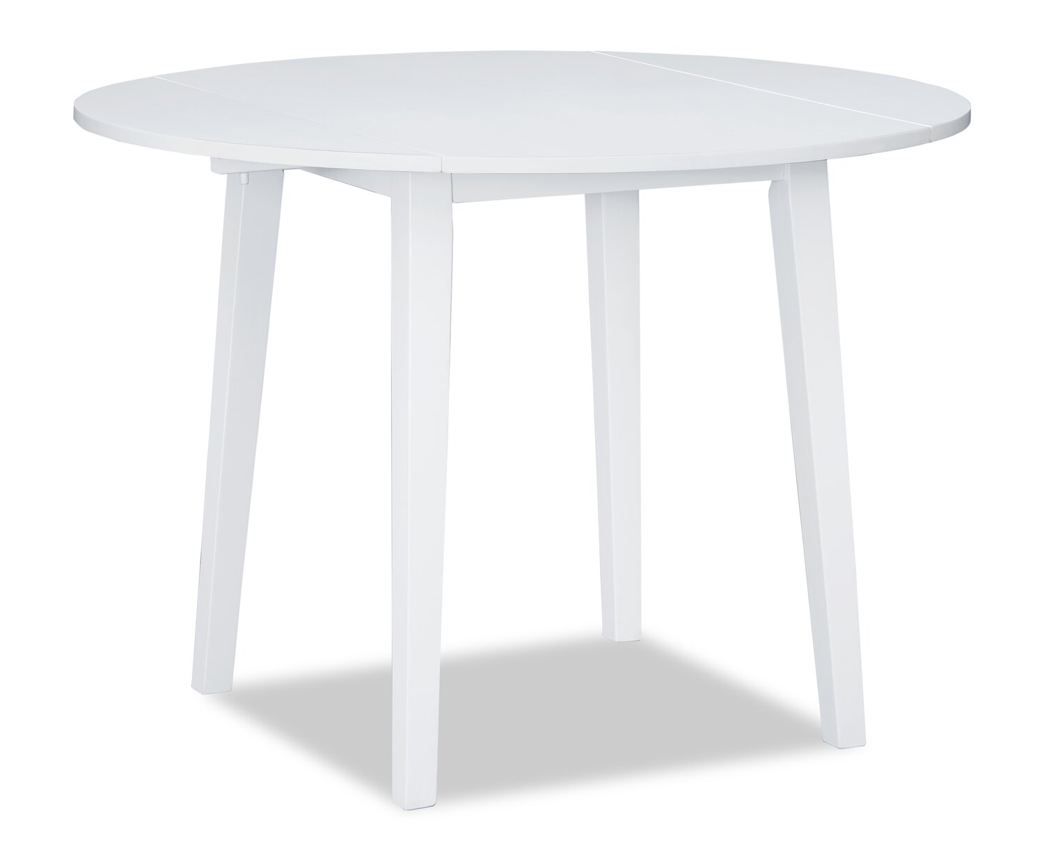 Bryn Drop-Leaf Dining Table, 42" Round - White | Table de salle à manger ronde Bryn de 42 po avec abattant - blanche