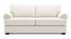 Made in Canada Customizable Sofa Lab Roll 76" Chenille Fabric Condo Size Sofa with Rolled Arms - Luxury Sand Beige | Sofa Roll de Sofa Lab de 76 po de format condo fabriqué au Canada en tissu de chenille - beige Luxury Sand | RO093093