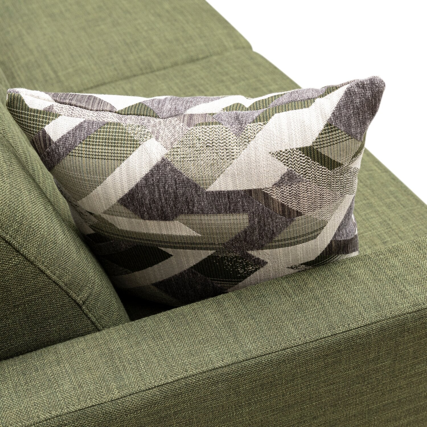 Kort & Co. Freeman 80” Linen-Look Fabric Condo Size Sofa with Wood Legs - Avocado Green | Sofa Freeman de Kort & Co. de 80 po de format condo en tissu d’apparence lin avec base et pattes en bois - vert avocat