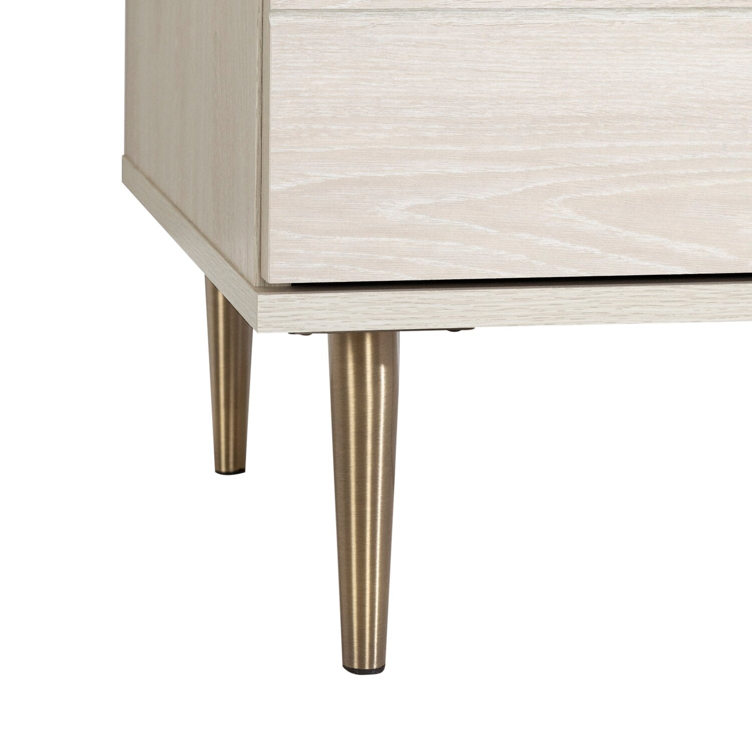 Lake Bedroom Chest of Drawers, 5-Drawer, 29"W x 52"H, Made in Canada, Glam - White | Commode verticale somptueuse Lake de 29 po (L) x 52 po (H) à 5 tiroirs pour la chambre à coucher, fabriquée au Canada - blanche