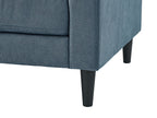 Metro 78" Fabric Sofa with Tufted Seat Cushions and Reversible Back Cushions - Denim Blue | Sofa Metro de 78 po en tissu avec coussins de siège capitonnés et coussins de dossier réversibles - bleu denim