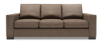 Made in Canada Customizable Sofa Lab Track 85" Linen-Look Fabric Sofa with Track Arms - Luna Praline Brown | Sofa Track de Sofa Lab de 85 po fabriqué au Canada en tissu d’apparence lin avec accoudoirs rectilignes - brun Luna Praline | TR102591