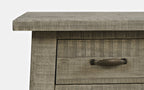 Colson 50" Rustic Coffee Table with Storage, Shelf and Casters - Driftwood |Table à café rustique Colson de 50 po avec rangement, tablette et roulettes - bois de grève