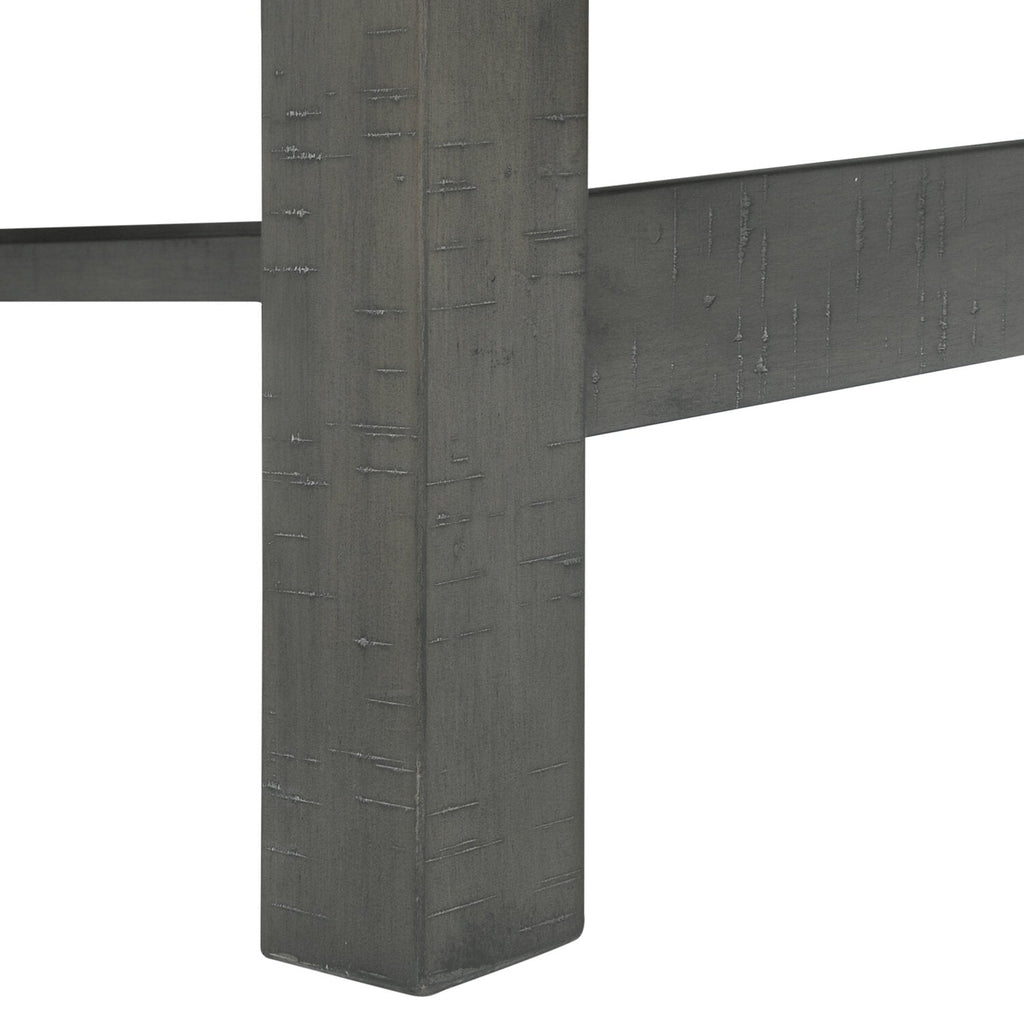Alto Dining Table with 65-83"W Extension, Trestle Base - Grey | Table de salle à manger Alto de 65 po à 83 po (L) avec rallonge et base à tréteaux - grise