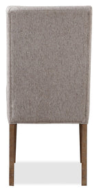Cedar Dining Chair with Polyester Fabric, Pine Wood - Beige | Chaise de salle à manger Cedar en tissu de polyester et en pin - beige