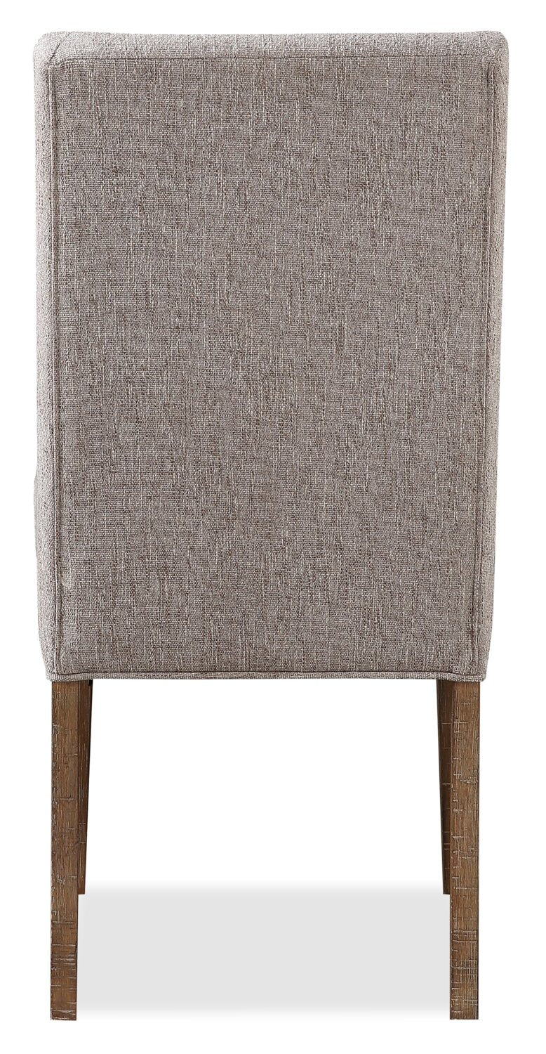 Cedar Dining Chair with Polyester Fabric, Pine Wood - Beige | Chaise de salle à manger Cedar en tissu de polyester et en pin - beige