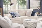 Made in Canada Customizable Sofa Lab Roll 86" Chenille Fabric Sofa with Rolled Arms - Luxury Sand Beige | Sofa Roll de Sofa Lab de 86 po fabriqué au Canada en tissu de chenille avec accoudoirs enroulés - beige Luxury Sand | RO103093