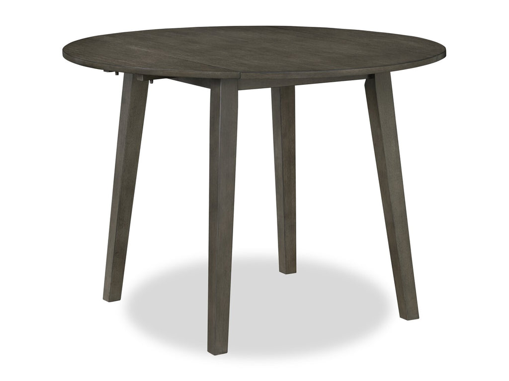 Bryn Drop-Leaf Dining Table, 42" Round - Dark Grey | Table de salle à manger ronde Bryn de 42 po avec abattant - gris foncé