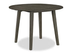 Bryn Drop-Leaf Dining Table, 42" Round - Dark Grey | Table de salle à manger ronde Bryn de 42 po avec abattant - gris foncé