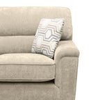 Lyric 88.1" Chenille Fabric Sofa with Reversible Seat Cushions, Accent Pillows and Wood Legs - Taupe | Sofa Lyric de 88,1 po en tissu de chenille avec coussins de siège réversibles, coussins décoratifs et pattes en bois - taupe