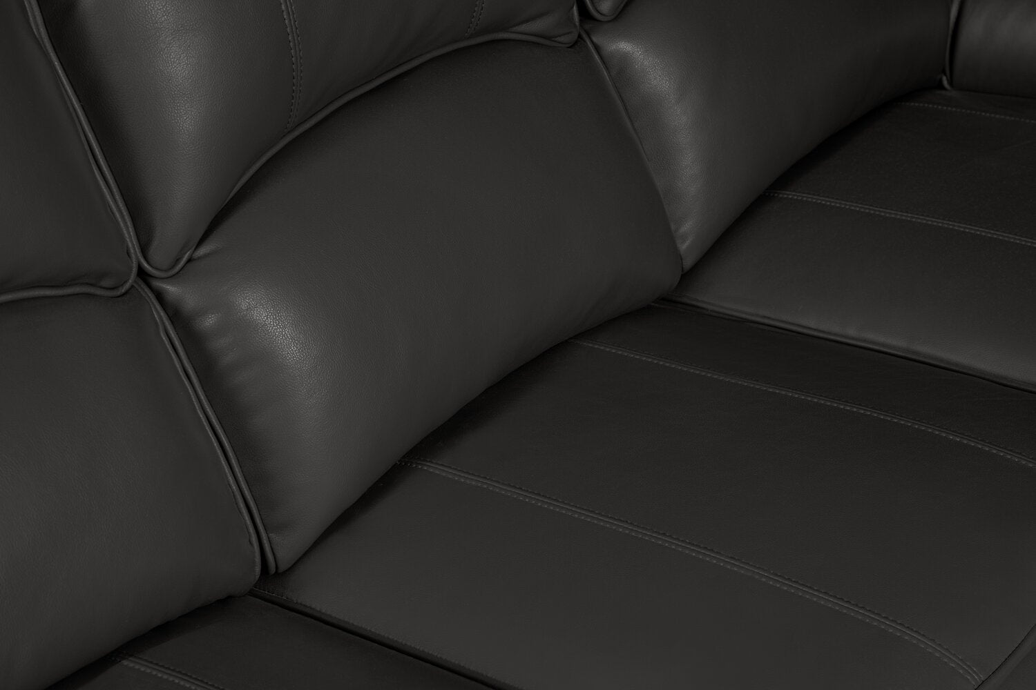 Chandler 82" Leather-Look Fabric Reclining Sofa - Grey | Sofa inclinable Chandler de 82 po en tissu d’apparence cuir - gris