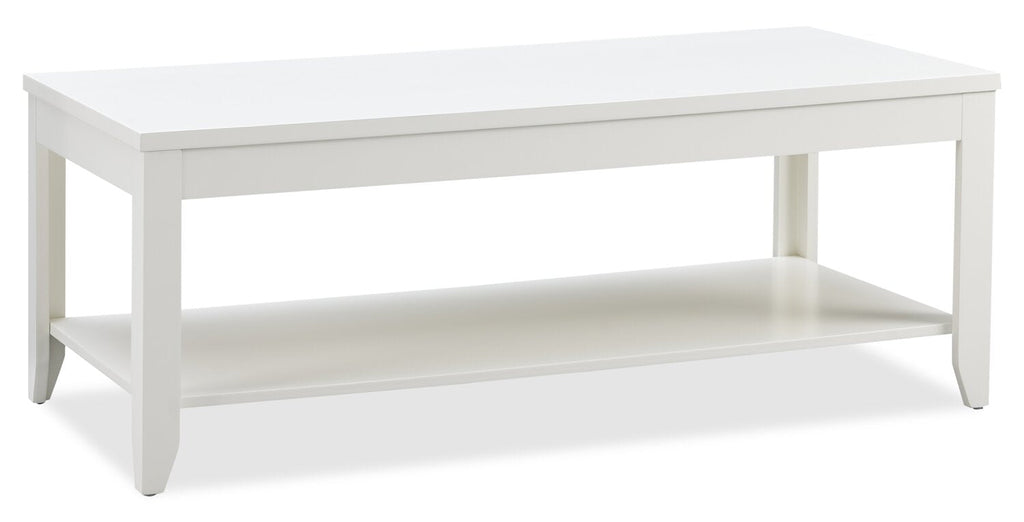 Aspen 47.3" Traditional 3-Pack Coffee + 2 End Tables - White | Ensemble 3 tables traditionnelles Aspen de 47,3 po (table à café et 2 tables de bout) - blanc