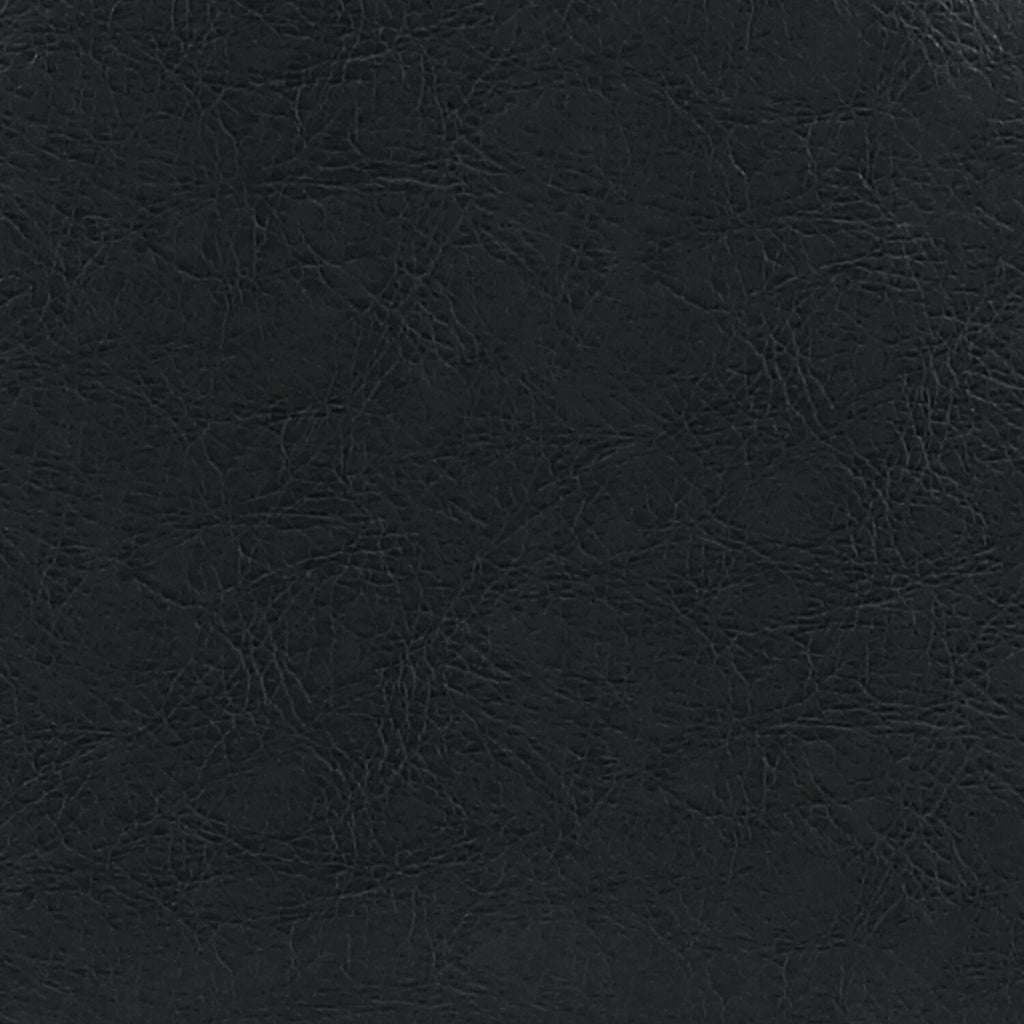 Elijah Dining Chair with Vegan Leather Fabric, Metal - Black | Chaise de salle à manger Elijah en tissu de cuir végétalien et en métal - noire