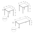 Easton 42" Modern 3-Pack Coffee + 2 End Tables - Marble Look with Black Metal Legs | Ensemble 3 tables modernes Easton de 42 po (table à café et 2 tables de bout) - imitation de marbre avec pattes en métal noir