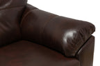 Made in Canada Addison 86" Leather-Look Fabric Sofa with Removable Seat Cushion and Tufting - Brown | Sofa Addison de 86 po fabriqué au Canada en tissu d’apparence cuir avec coussin de siège amovible et capitonnage - brun