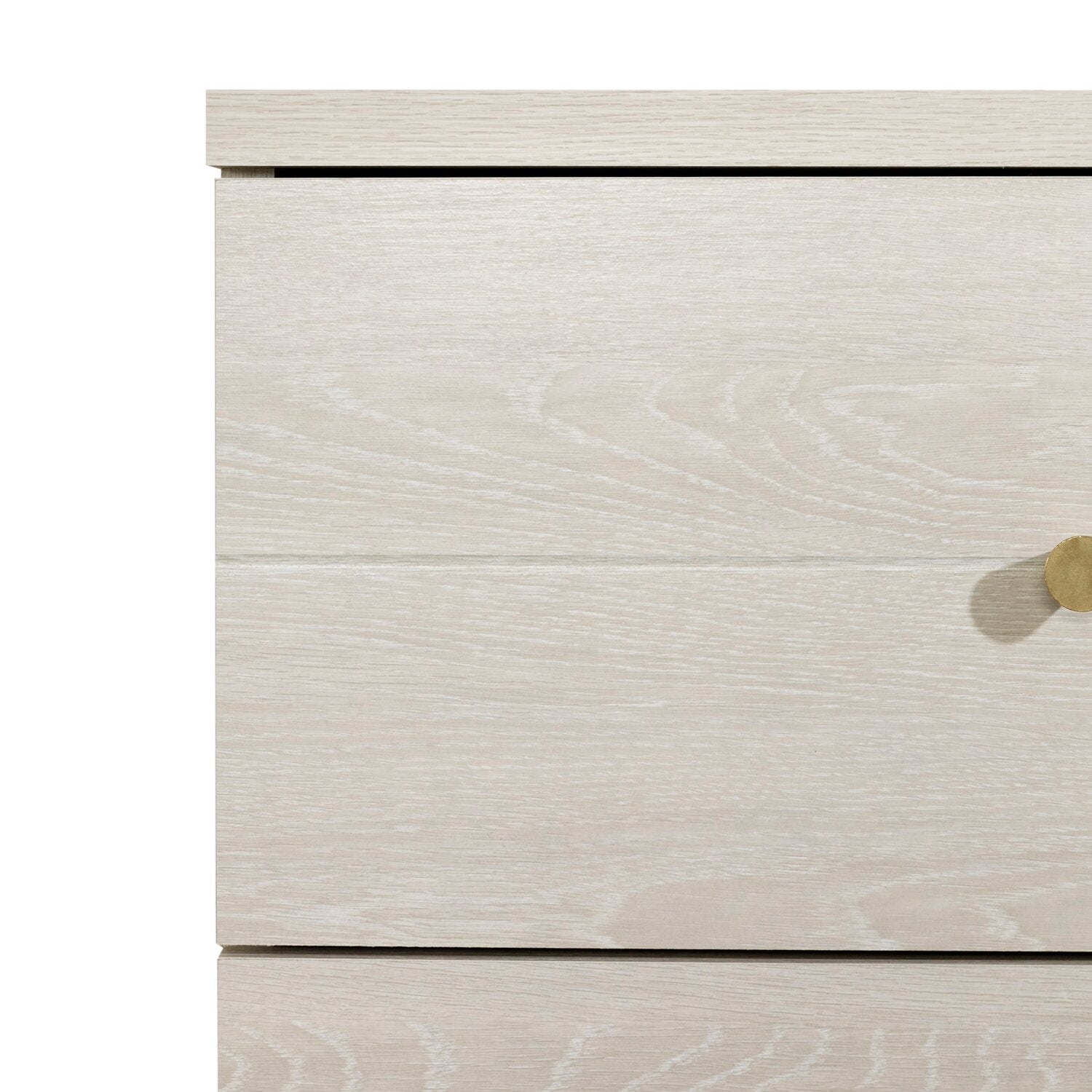 Lake Bedroom Chest of Drawers, 5-Drawer, 29"W x 52"H, Made in Canada, Glam - White | Commode verticale somptueuse Lake de 29 po (L) x 52 po (H) à 5 tiroirs pour la chambre à coucher, fabriquée au Canada - blanche
