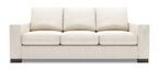 Made in Canada Customizable Sofa Lab Track 85" Chenille Fabric Sofa with Track Arms - Luxury Sand Beige | Sofa Track de Sofa Lab de 85 po fabriqué au Canada en tissu de chenille avec accoudoirs rectilignes - beige Luxury Sand | TR103093