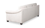 Mallie 84" Chenille Fabric Sofa with Rolled Arms and Wood Legs - Shell White | Sofa Mallie de 84 po en tissu de chenille avec accoudoirs enroulés et pattes en bois - blanc coquillage