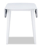 Bryn Drop-Leaf Dining Table, 42" Round - White | Table de salle à manger ronde Bryn de 42 po avec abattant - blanche