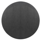 Dena Counter-Height Dining Table with 42-60"W Extension, Round  - Grey | Table de salle à manger ronde Dena de 42 po à 60 po (L) de hauteur comptoir et avec rallonge - grise