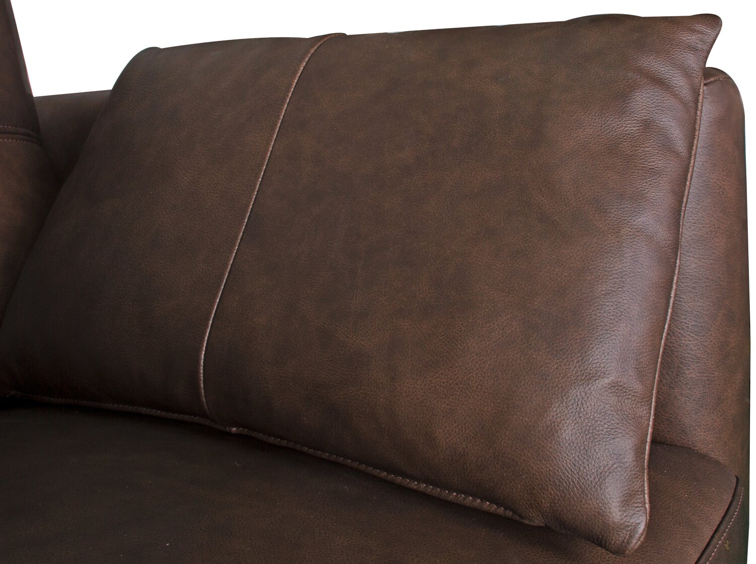 Melrose 84.5" Top-Grain Genuine Leather Sofa with Metal Legs - Dark Brown | Sofa Melrose de 84,5 po en cuir véritable de qualité supérieure avec pattes en métal - brun foncé