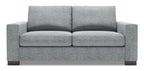 Made in Canada Customizable Sofa Lab Track 75" Linen-Look Fabric Condo Size Sofa with Track Arms - Luna Pewter Grey | Sofa Track de Sofa Lab de 75 po de format condo fabriqué au Canada en tissu d’apparence lin - gris Luna Pewter | TR092291