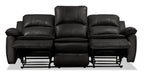 Chandler 82" Leather-Look Fabric Reclining Sofa - Grey | Sofa inclinable Chandler de 82 po en tissu d’apparence cuir - gris