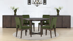 Zelda Dining Table with Pedestal Base, 52"W Round  - Espresso Brown | Table de salle à manger ronde Zelda de 52 po (L) avec base piédestal - brun espresso